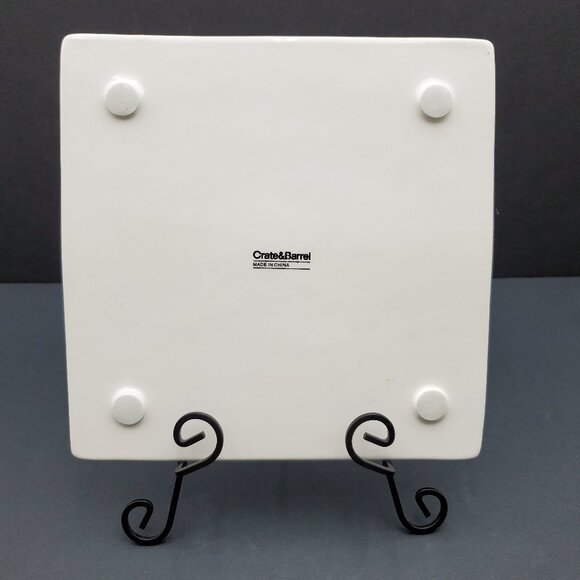 Crate & Barrel Plaid Trivet Crate&Barrel Holiday Red Green Checked Trivet - Picture 2 of 4